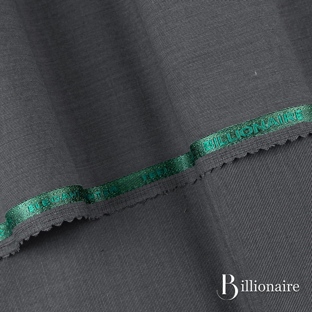 Billionaire unstitched fabric with subtle texture and lustrous finish, perfect for winter wash & wear and festive or party occasions