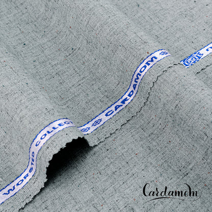 Cardamom unstitched winter wash & wear fabric with soft woolen texture, woom-inspired earthy color palette, and wash & wear finish.
