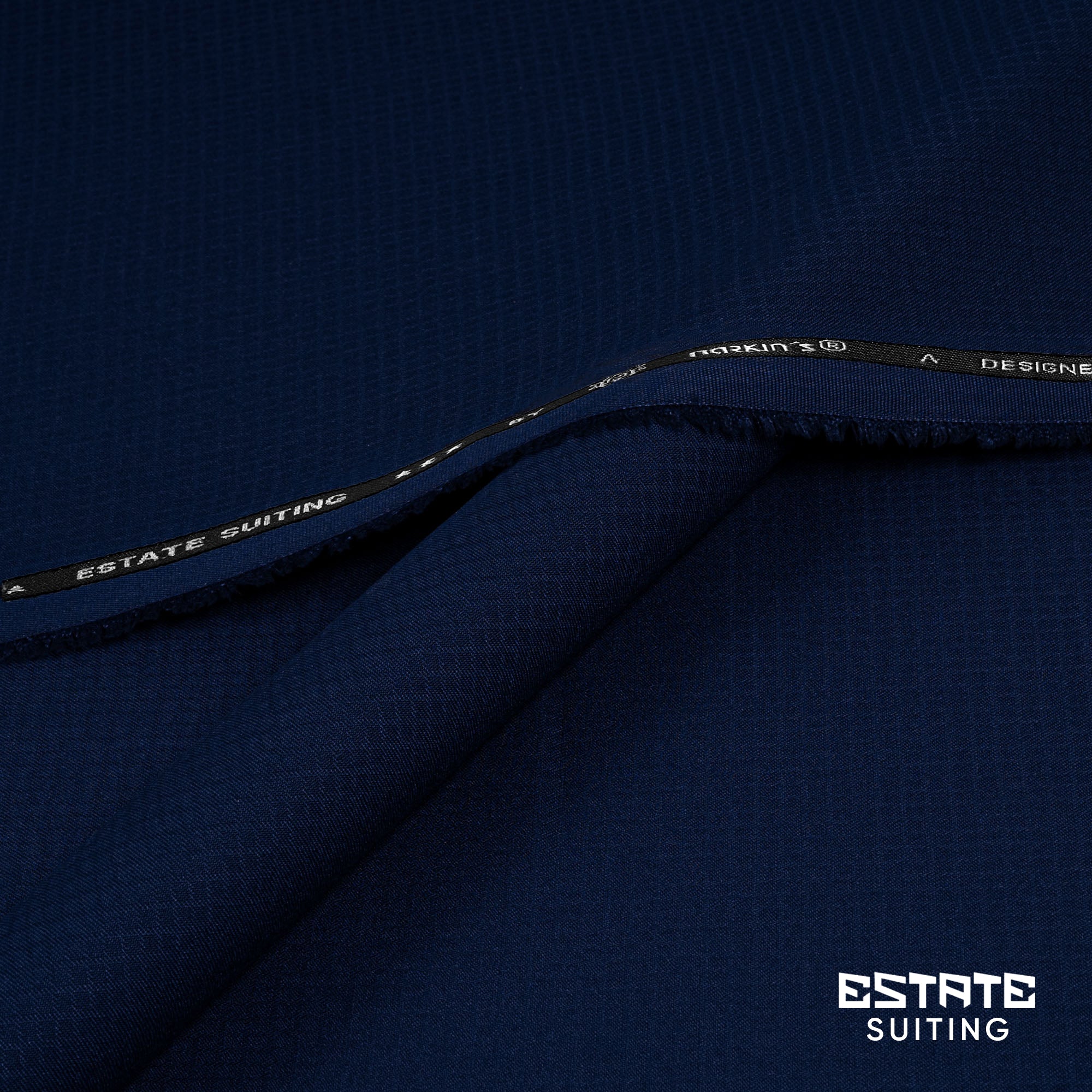 Estate unstitched suiting fabric by Narkin’s, winter wash & wear, medium weight, wrinkle-free with subtle textured weave