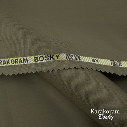 Karakoram Bosky unstitched winter wash & wear fabric with soft textured finish for party and formal wear