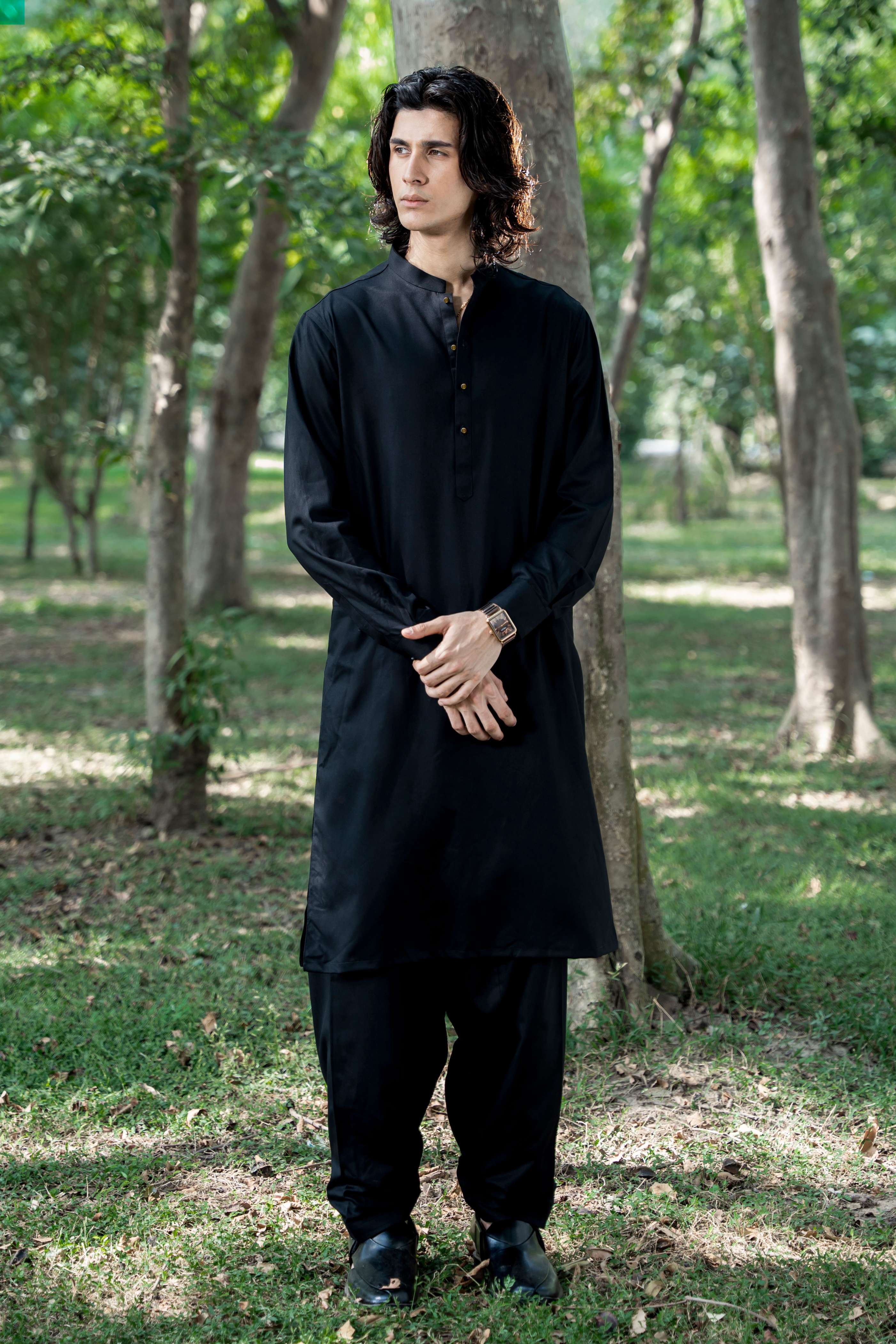 Stitched Shalwar Kameez (SWS18) Black