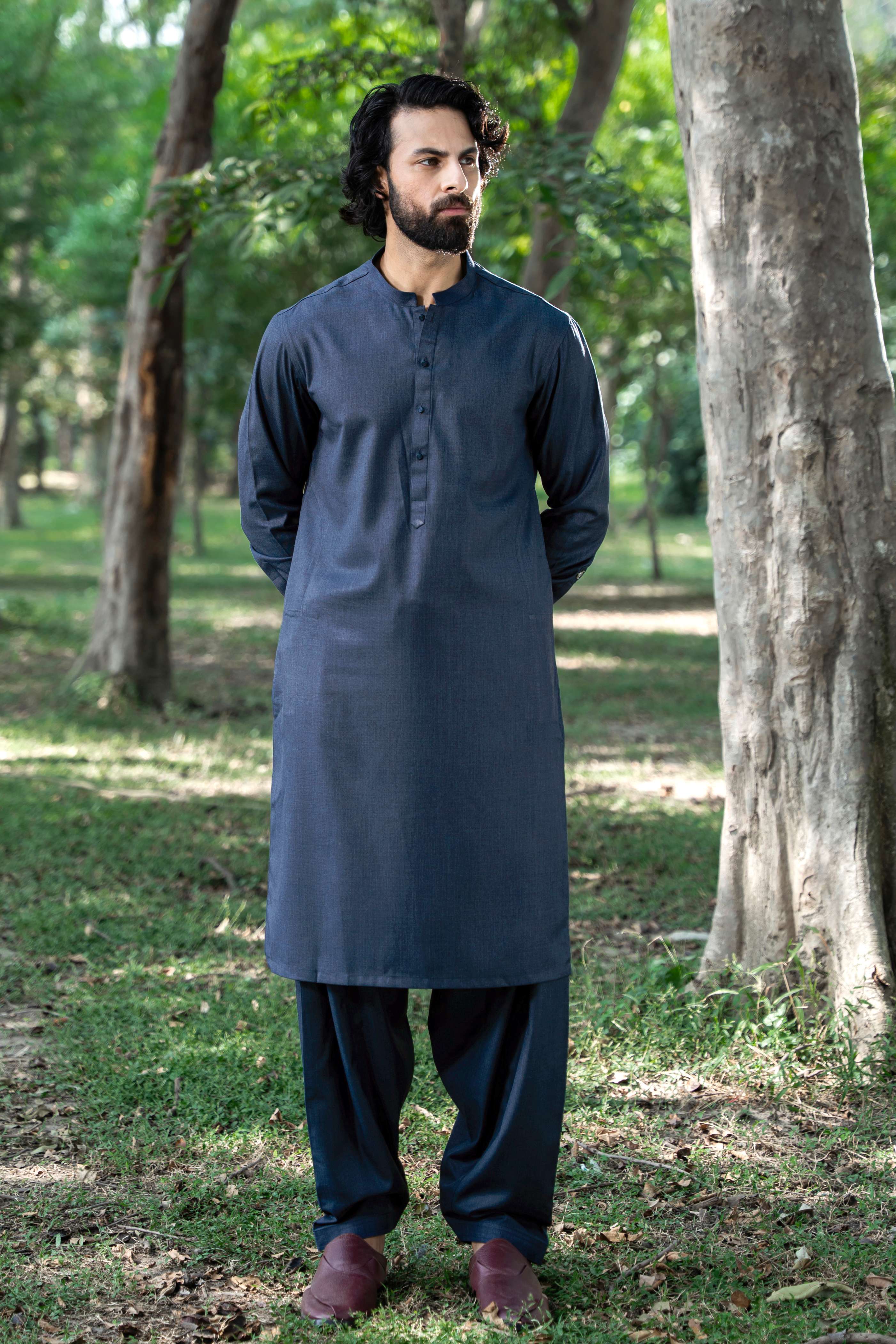 Stitched Shalwar Kameez (SWS24) Blue