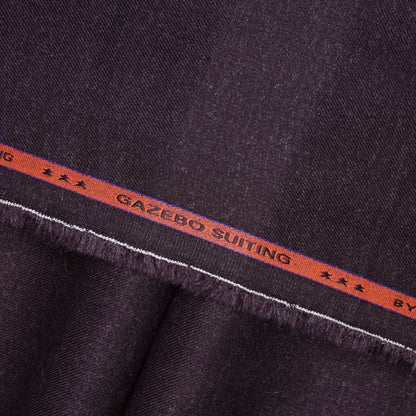 "Gazebo Suiting unstitched winter fabric with soft woolen feel by Narkin's, dark winter shades, wrinkle-free and easy-care suiting material"