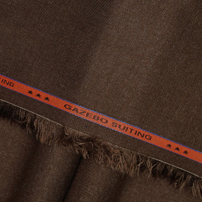 "Gazebo Suiting unstitched winter fabric with soft woolen feel by Narkin's, dark winter shades, wrinkle-free and easy-care suiting material"