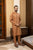 ChikanKaari Collection - Unstitched 2Pc 1005 (Caramel Brown) - Narkin's Textile Industries