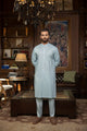 ChikanKaari Collection - Unstitched 2Pc (Aqua)