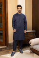 ChikanKaari Collection - Unstitched 2Pc (Navy Blue)